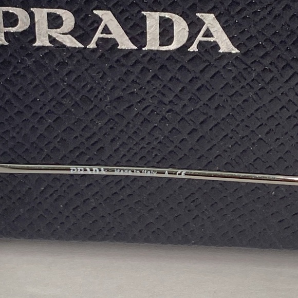 New Authentic Prada 66XV 07A1O1 - Clear METAL STAINLESS STEEL Eyeglasses - Picture 9 of 13